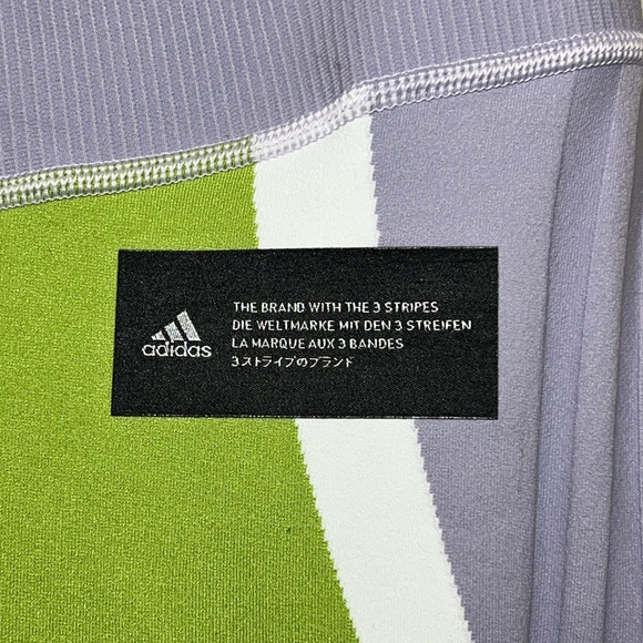 Adidas Lavender & Lime Training Primeknit Fine Tights - Picture 6 of 14